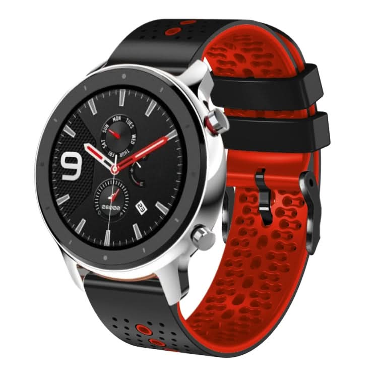 22mm Perforated Two-Color Silicone Watch Band, Series 1