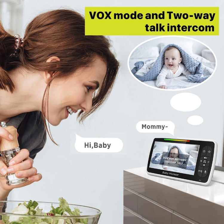 SM650 Wireless Video Baby Camera Intercom Night Vision Temperature Monitoring Cam Reluova