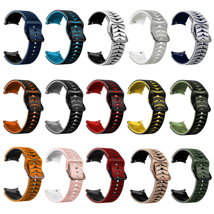 Curved Texture Silicone Watch Band, Series 1