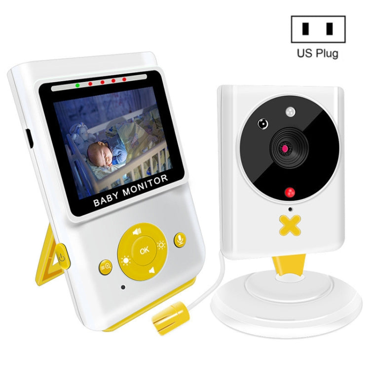 855P 2.4 inch Home Wireless Yellow Baby Monitor with Baby Surveillance Camera