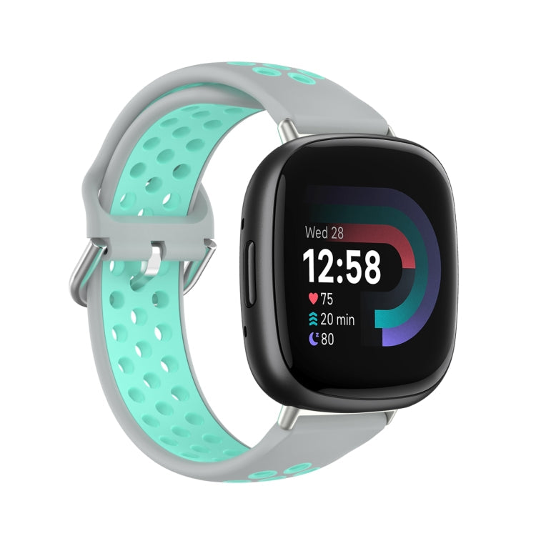 Two-Color Perforated Breathable Silicone Watch Band, Series 2