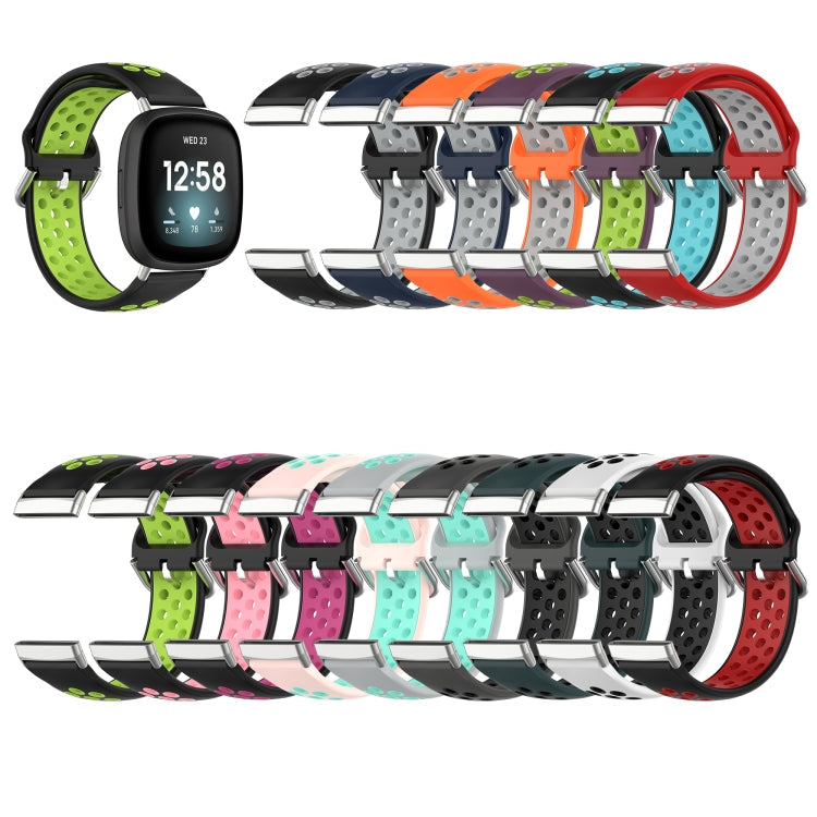 Two-Color Perforated Breathable Silicone Watch Band, Series 2