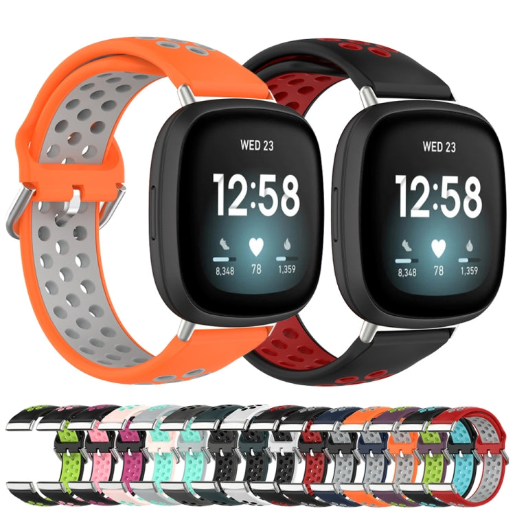 Two-Color Perforated Breathable Silicone Watch Band, Series 1