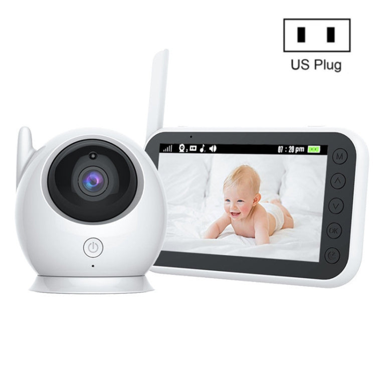 ABM100 4.3 inch Wireless Video Color Night Vision Baby Monitor 360-Degree Security Camera-Reluova