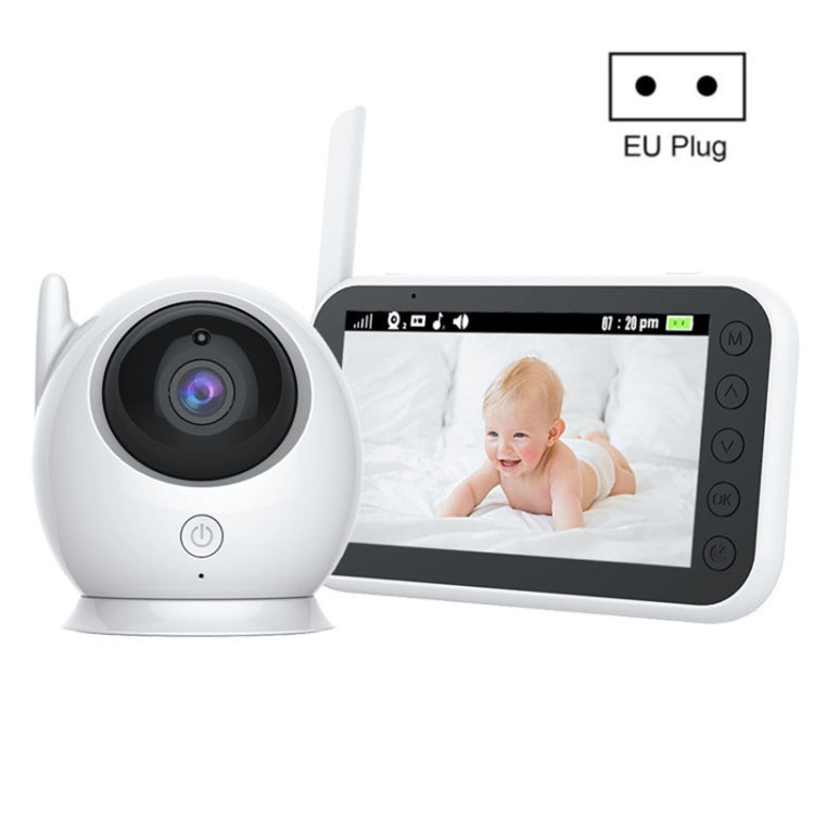 ABM100 4.3 inch Wireless Video Color Night Vision Baby Monitor 360-Degree Security Camera