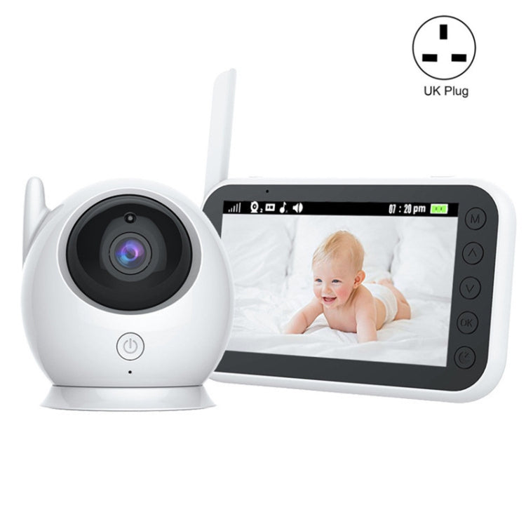 ABM100 4.3 inch Wireless Video Color Night Vision Baby Monitor 360-Degree Security Camera