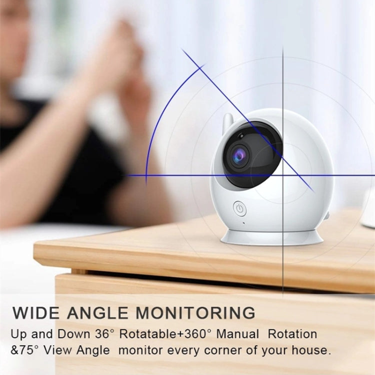 ABM100 4.3 inch Wireless Video Color Night Vision Baby Monitor 360-Degree Security Camera-Reluova