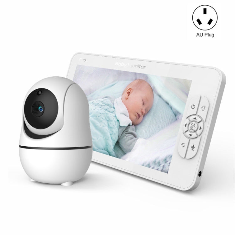 SM70PTZ 7 inch Screen 2.4GHz Wireless Digital Baby Monitor,  Auto Night Vision / Two-way Voice Intercom Reluova