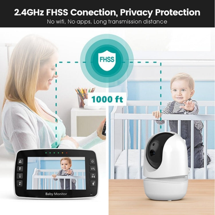 SM43A 4.3inch Color Display Night Vision Smart Zoom Baby Monitor Camera Reluova