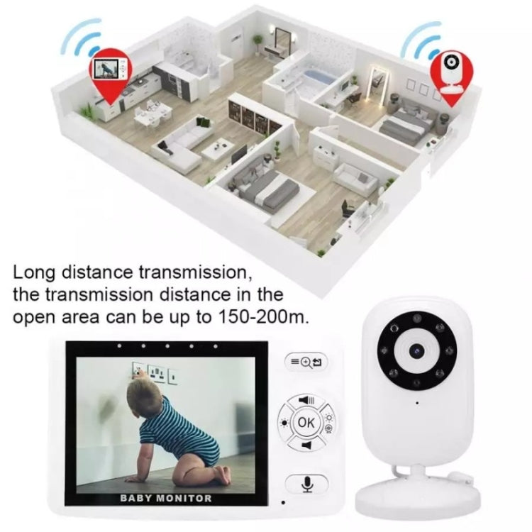 835P 3.5 inch Video Wireless Baby Monitor IR Night Vision Voice Security Camera