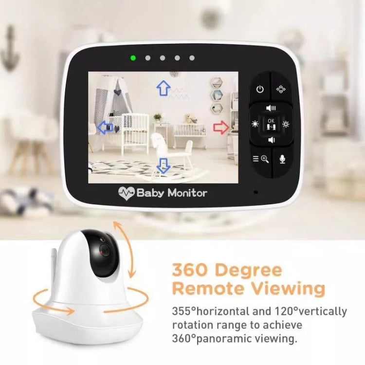 SM935 3.5 inch LCD Screen Wireless Video Baby Monitor Night Vision Two-Way Audio IP Camera