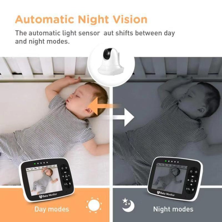 SM935 3.5 inch LCD Screen Wireless Video Baby Monitor Night Vision Two-Way Audio IP Camera Reluova