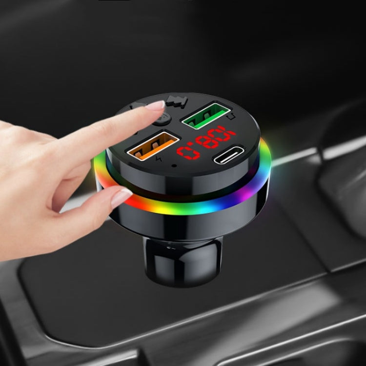 PDF15 FM Transmitter Bluetooth 5.0 Handsfree Car Kit Audio MP3 Player ÎҵÄÉ̵ê