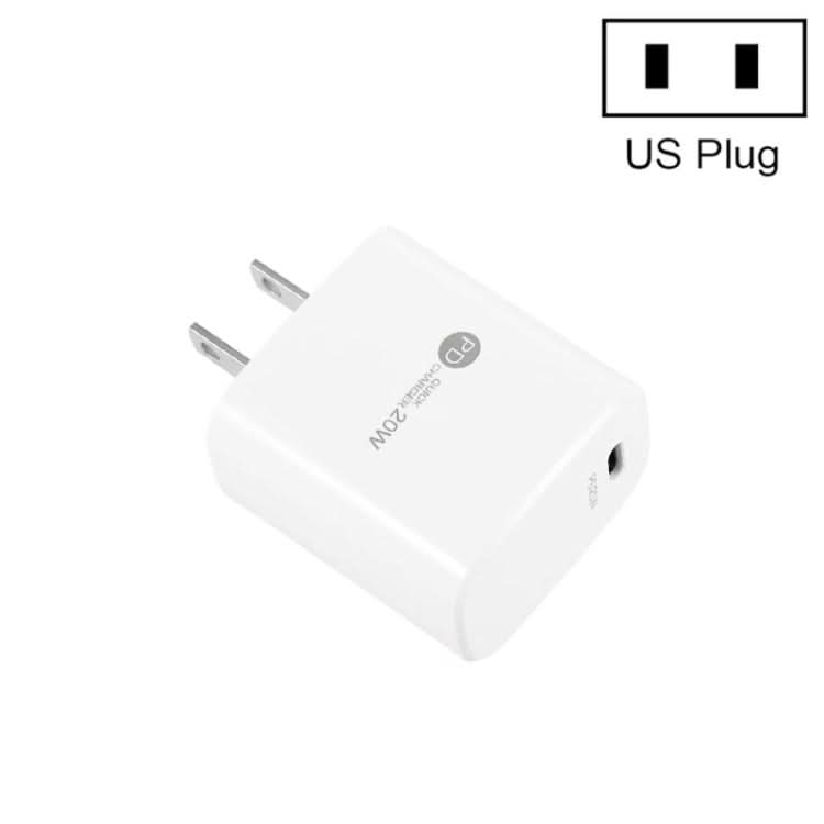 PD11 Mini Single Port PD3.0 USB-C / Type-C 20W Fast Charger for iPhone / iPad Series, US Plug