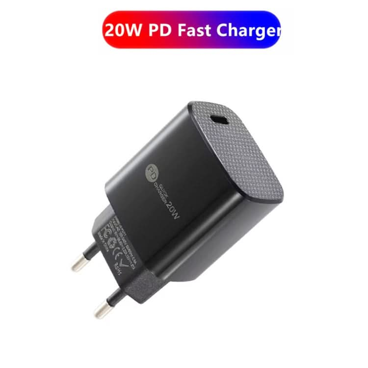 PD11 Mini Single Port PD3.0 USB-C / Type-C 20W Fast Charger for iPhone / iPad Series, EU Plug