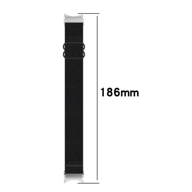 Nylon Stretch Black Buckle Watch Band, Series 2