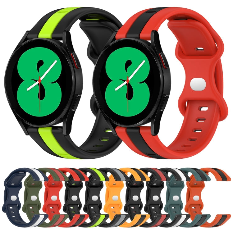 20mm Butterfly Buckle Two-Color Silicone Watch Band, Series 2-Reluova