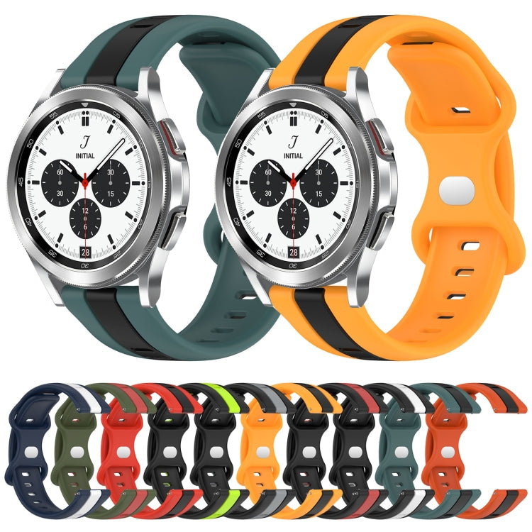 20mm Butterfly Buckle Two-Color Silicone Watch Band, Series 3-Reluova