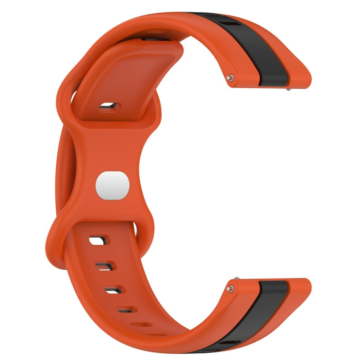 20mm Butterfly Buckle Two-Color Silicone Watch Band, Series 2-Reluova