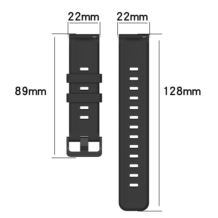 22mm Concave Striped Slicone Watch Band, Series 1-Reluova