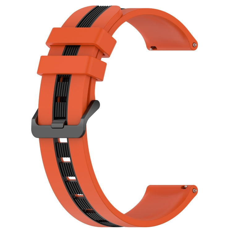 20mm Vertical Two-Color Silicone Watch Band, Series 5-Reluova