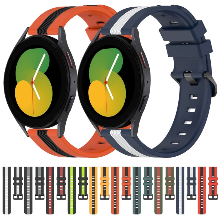 20mm Vertical Two-Color Silicone Watch Band, Series 5-Reluova