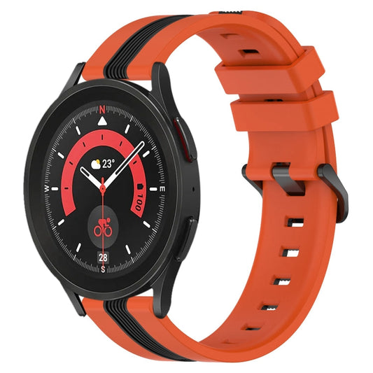 20mm Vertical Two-Color Silicone Watch Band, Series 1-Reluova