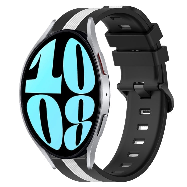 20mm Vertical Two-Color Silicone Watch Band, Series 3-Reluova