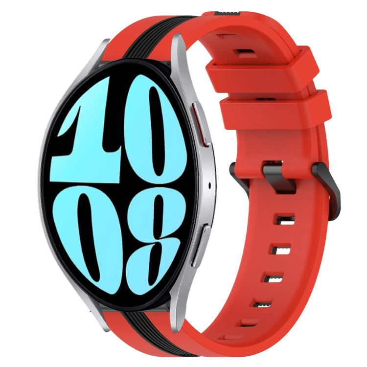 20mm Vertical Two-Color Silicone Watch Band, Series 3-Reluova