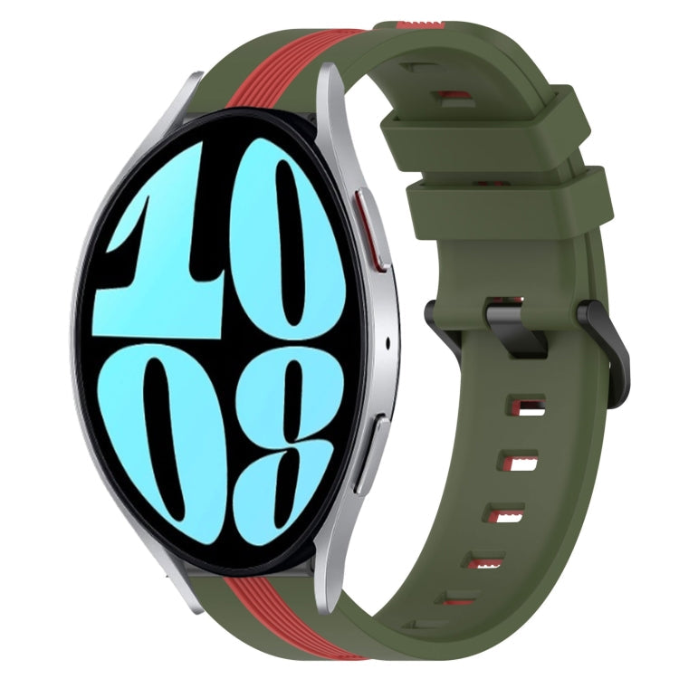 20mm Vertical Two-Color Silicone Watch Band, Series 3-Reluova