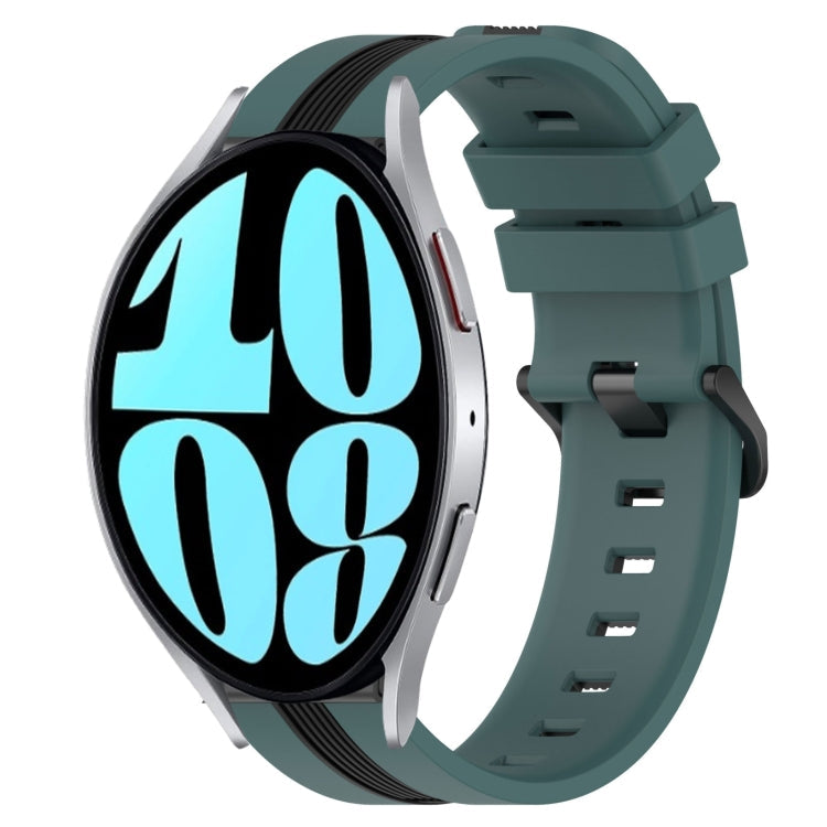 20mm Vertical Two-Color Silicone Watch Band, Series 4-Reluova