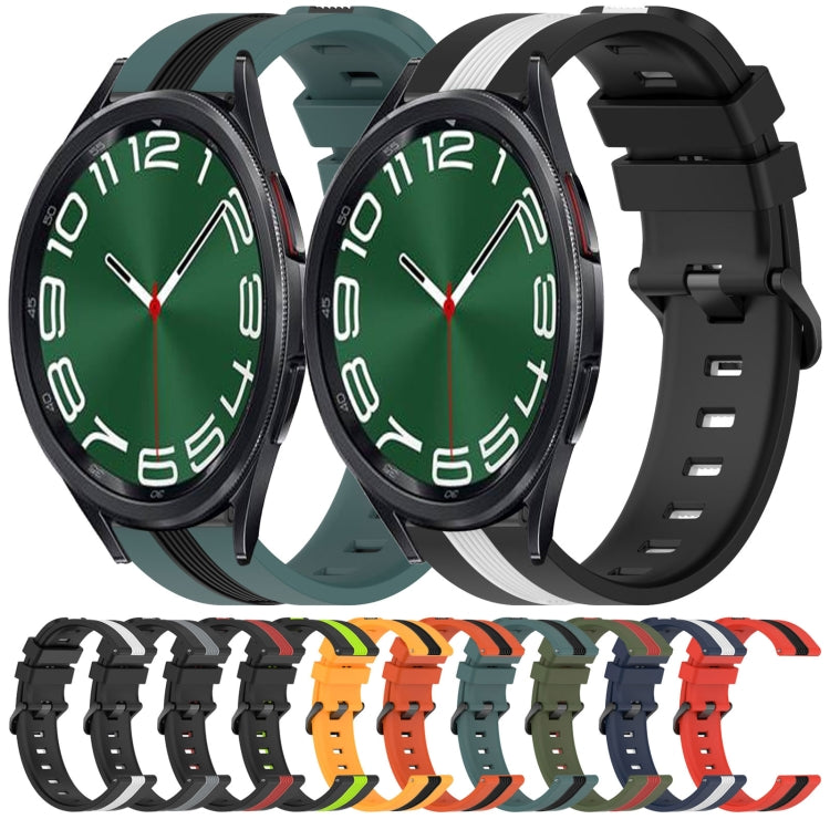 20mm Vertical Two-Color Silicone Watch Band, Series 2-Reluova