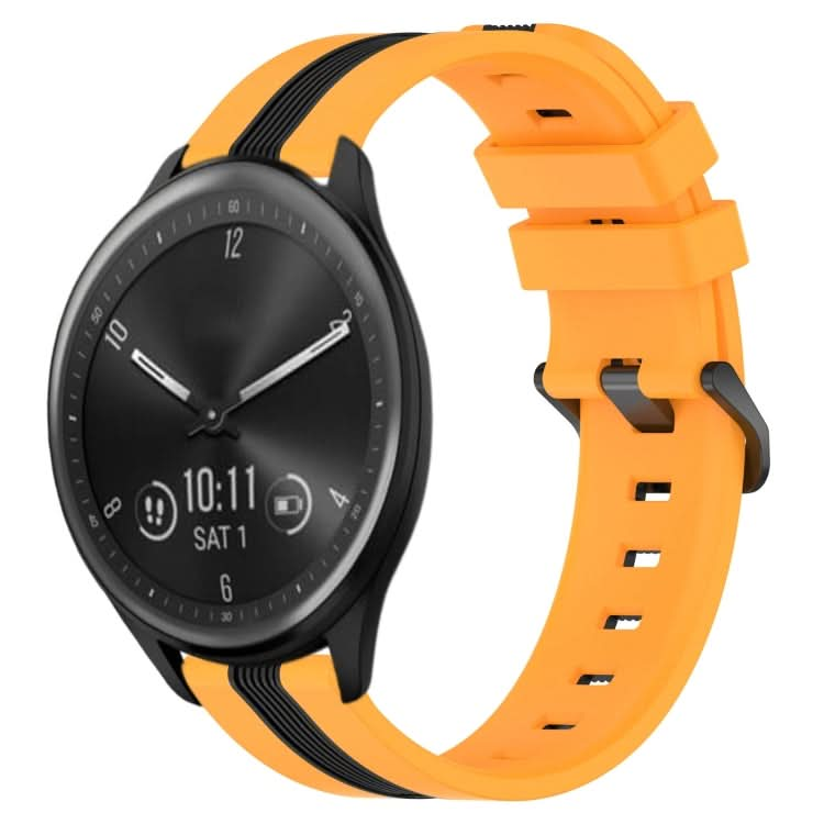 20mm Vertical Two-Color Silicone Watch Band, Series 3