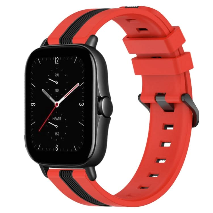 20mm Vertical Two-Color Silicone Watch Band, Series 3