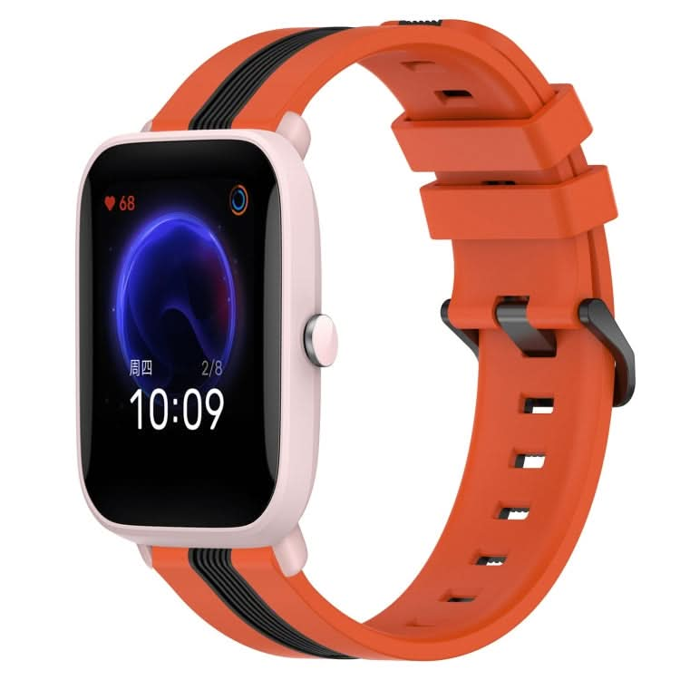 20mm Vertical Two-Color Silicone Watch Band, Series 3