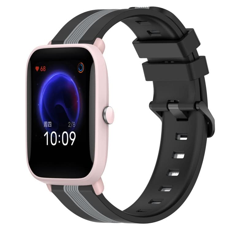 20mm Vertical Two-Color Silicone Watch Band, Series 3