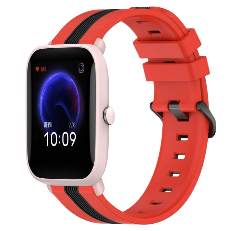 20mm Vertical Two-Color Silicone Watch Band, Series 3