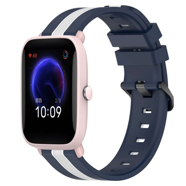 20mm Vertical Two-Color Silicone Watch Band, Series 3