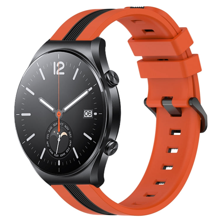 22mm Vertical Two-Color Silicone Watch Band, Series 2-Reluova