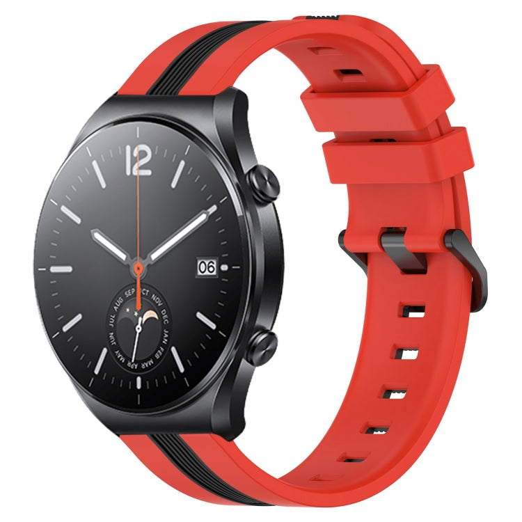 22mm Vertical Two-Color Silicone Watch Band, Series 2-Reluova