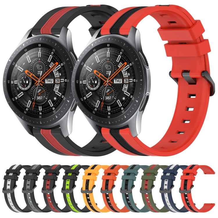 22mm Vertical Two-Color Silicone Watch Band, Series 2-Reluova