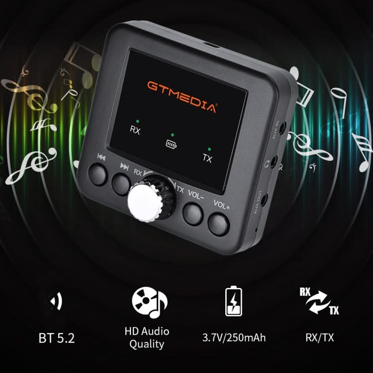 GTMEDIA RT05 Bluetooth 5.0 Audio Receiver & Transmitter 2 in 1 Adapter