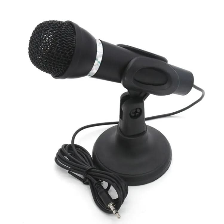 K-307 3.5mm Home Stereo MIC Computer Desktop Chatting Gaming Microphone with Stand My Store