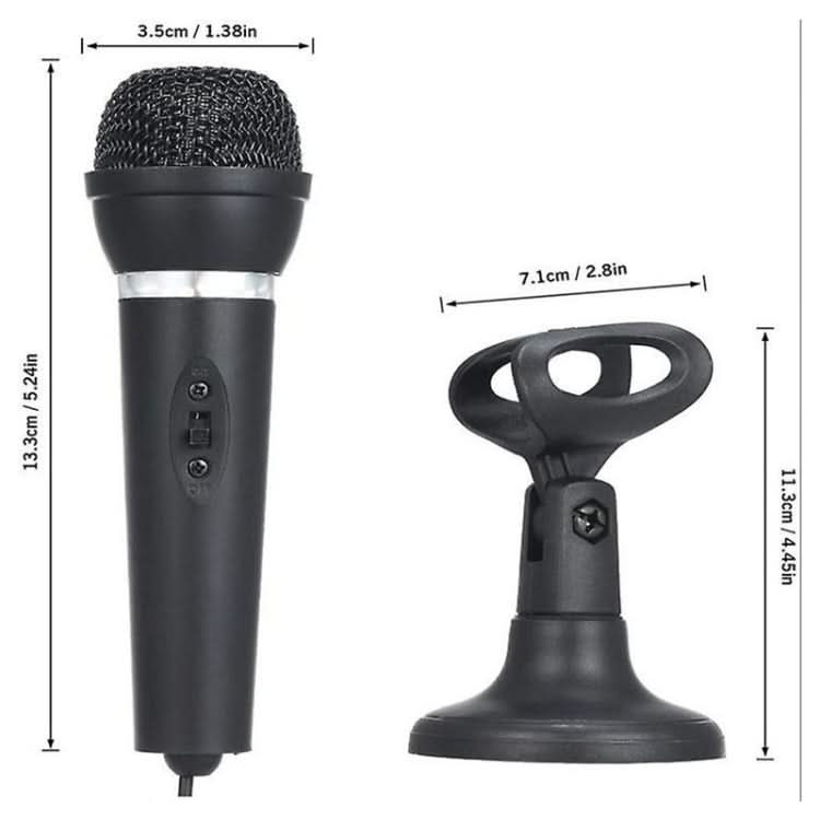 K-307 3.5mm Home Stereo MIC Computer Desktop Chatting Gaming Microphone with Stand My Store