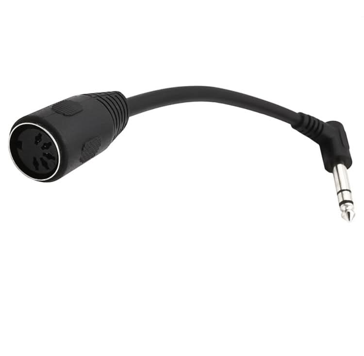 JUNSUNMAY 6.35mm 1/4 inch Male to Female 5 Pin MIDI Audio Stero Adapter, Cable Length: 20cm My Store