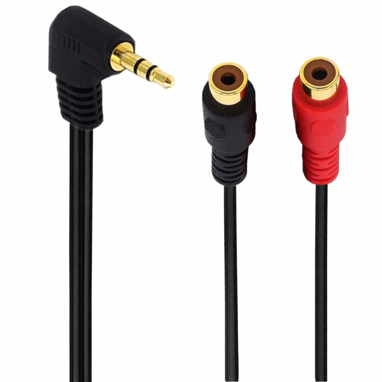 JUNSUNMAY 3.5mm Male Elbow to Dual RCA Stereo Audio Cable Adapter 20cm My Store