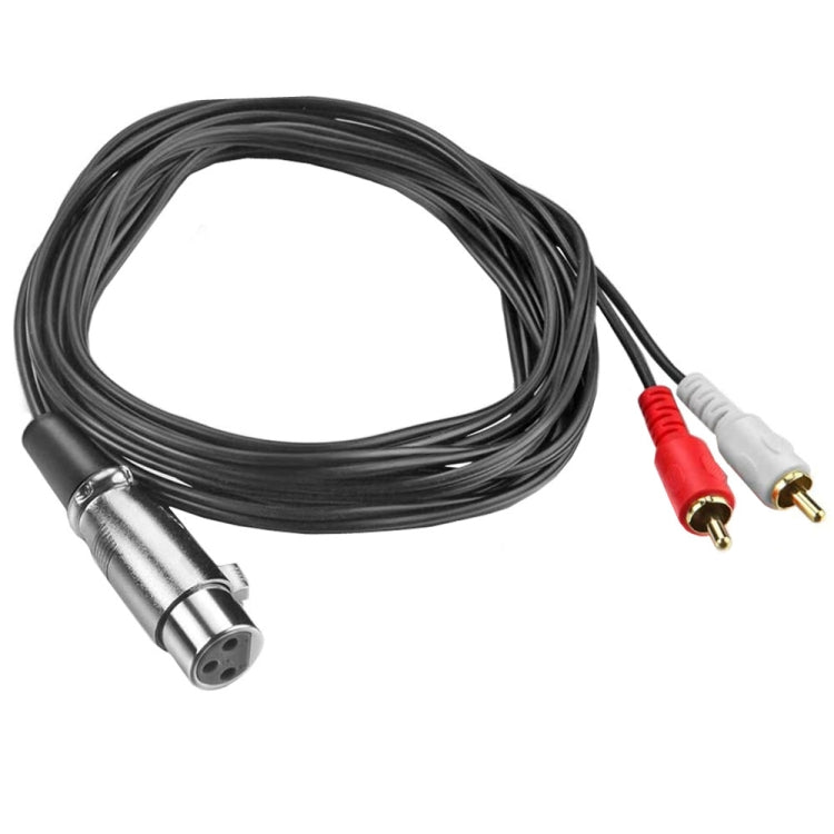 JUNSUNMAY 2 RCA Male to XLR Female Stereo Audio Cable