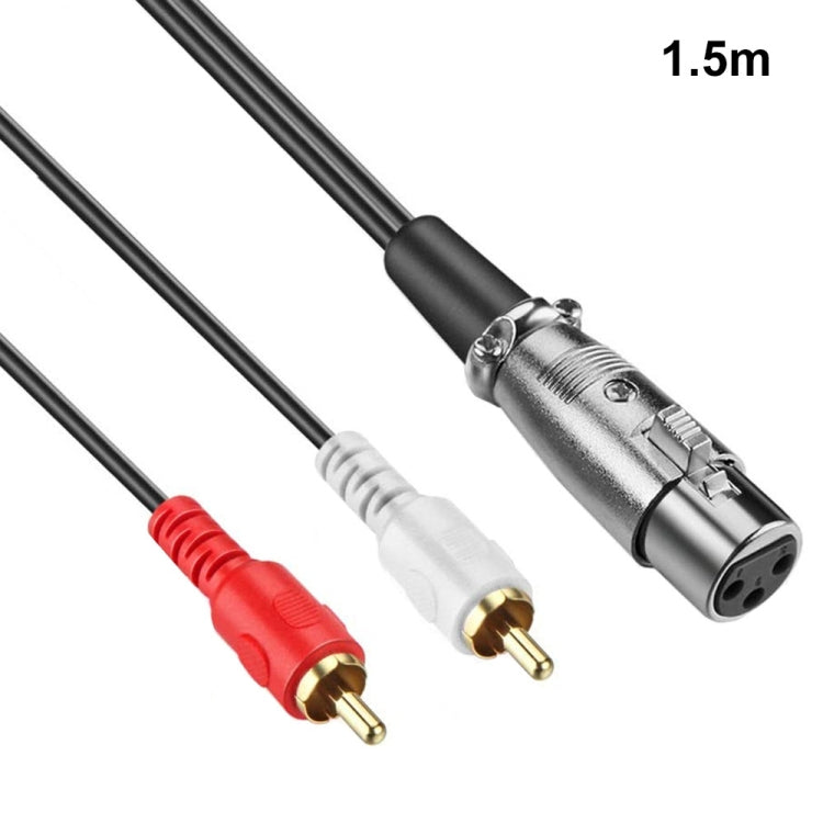 JUNSUNMAY 2 RCA Male to XLR Female Stereo Audio Cable