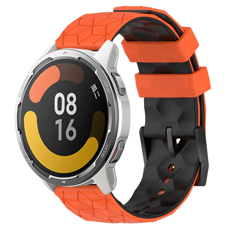 22mm Football Pattern Two-Color Silicone Watch Band, Series 3-Reluova