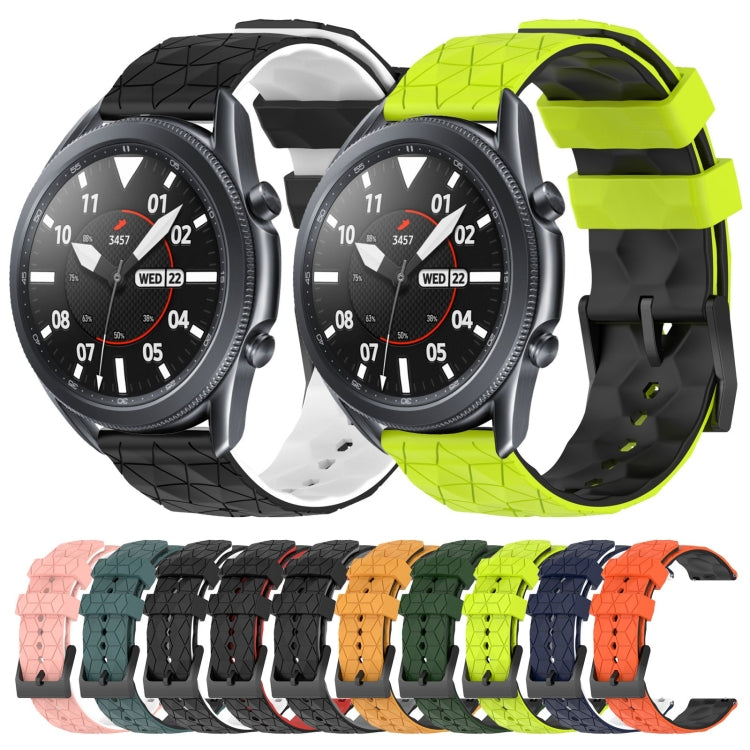 22mm Football Pattern Two-Color Silicone Watch Band, Series 1-Reluova